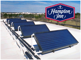 Sarasota Florida - Solar thermal system with five 50-gal collectors, 2 way plumbing, tilt-mount.